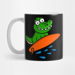 Surfing Crocodile Mug
